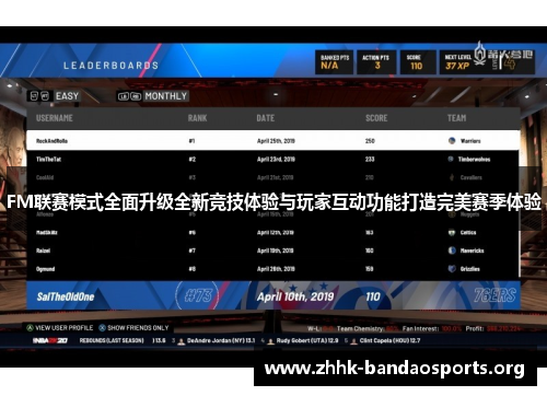 FM联赛模式全面升级全新竞技体验与玩家互动功能打造完美赛季体验